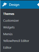 WordPress Menüpunkt zum Editor