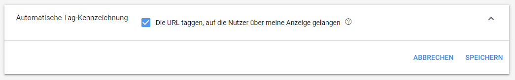 Automatische Tag-Kennzeichnung aktivieren