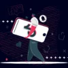 Illustration einer Tiktok Anzeige