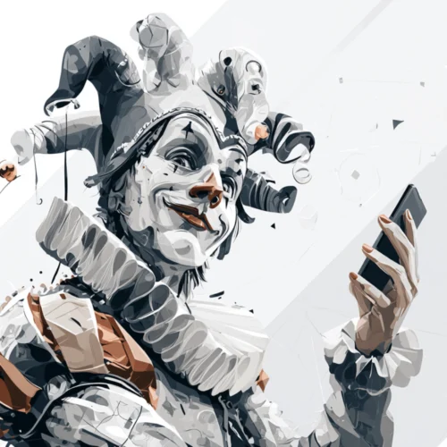 Clown als Symbolbild für "Die 10 größten Social Media Lügen"